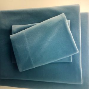 Lands End  5 oz Velvet Flannel Sheets King size
